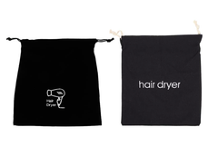 Frcolor ヘアドライヤー巾着バッグ ドライヤー収納袋 トラベルポーチ ドローストリング収納バッグ キャンバスヘアドライヤーバッグ 2個セット