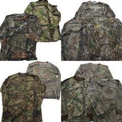 古着卸 まとめ売り リアルツリー 長袖Tシャツ 10枚セット (メンズ Ｓ /Ｍ )  ハイネック リンガＴ ミリタリー 中古 古着 NA9754