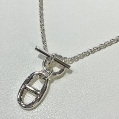 未使用品◎HERMESエルメス　ネックレス/シェーヌダンクル/シルバー/Ag925