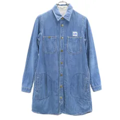 Lee リー 長袖 ダンガリー シャツワンピース M ブルー レディース 古着