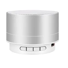 Bluetooth ミニスピーカー 《シルバー》 コンパクト 軽量 ワイヤレス ポータブル スピーカー[定形外郵便、送料無料]