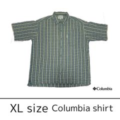 《古着》Columbia 半袖 チェックシャツ《USED》