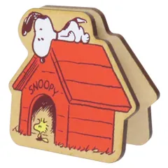 【メール便】スヌーピー クリップ ダイカットメモスタンド ドッグハウス ピーナッツ ナガノファクトリー 事務用品 メモ立て キャラクター グッズ 