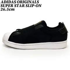 【タイムセール】【クーポン】スニーカー シューズ  アディダス オリジナルス スーパースター スリッポン ブラック ゴールド 26.5cm ADIDAS ORIGINALS SUPER STAR SLIP-ON H67370 正規品 中古 古着  匿名配送
