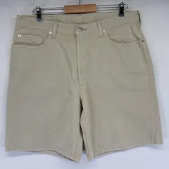 古着 リーバイス Levi's ショートパンツ デニム 半ズボン ハーフパンツ 短パン 550 大きいサイズ w38  ベージュ系 メンズ