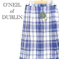 O'NEIL of DUBLIN オニールオブダブリン EASYMAXI KILT イージーマキシ スカート 5083C サイズ8 ブルー系 ホワイト系 タグ付き レディース