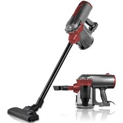 サイクロン掃除機 コード式 掃除機 スティック式 強力吸引 水洗い対応 2way機能 18000pa レッド 0