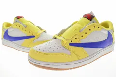 ナイキ NIKE WMNS AIR JORDAN 1 LOW OG SP CANARY 2024 27.5cm TRAVIS SCOTT DZ4137-700 ウィメンズ エア ジョーダン I ロー スペシャル カナリー トラヴィス 【中古】240621