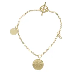 HERMES (エルメス) エクスリブリス PM SH K18PG 1ダイヤブレスレット ゴールド