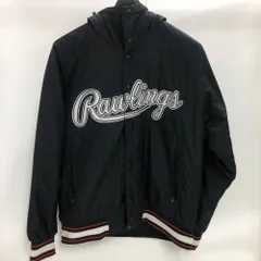 02w12515 Rawlings ローリングス  フード付きスタジャン  ブラック  中国製 メンズ  スタジャン  ポリエステル  【中古品】のサムネイル