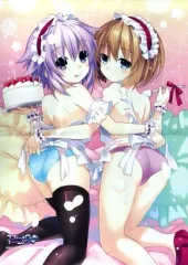 【中古】タペストリー ネプテューヌ＆ブラン 描き下ろしB2タペストリー 「PS5/PS4ソフト 超次元ゲイム ネプテューヌ Sisters vs Sisters 限定版」 あみあみ購入特典