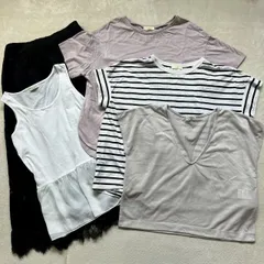 【まとめ売り】earth music & ecology 半袖Tシャツ カットソー スカート 5点セット レディースフリーサイズ