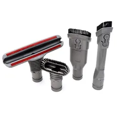 4PCS/Set ハンディークリーナー ノズルツール ヘッド アタッチメントキットAsthma and Allergy Kit フトン布団 フトンツール フレキシブル隙間ノズル ソフトブラシツール 適合 ダイソンハンディ掃除機 アタッチメント パーツ（4点セッ