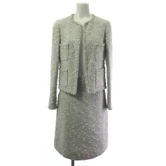 シャネル CHANEL ツイード セットアップ スカート スーツ ココマーク