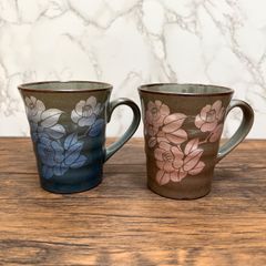 店頭展示品】九谷焼 マグカップ 3点セット 陶器 金箔彩 金箔群鶴 白 