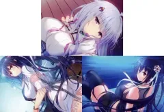 【中古】ポストカード [単品] 嘉村真咲＆桐生千景 ポストカード3種セット 「PS4/Switchソフト シロガネ×スピリッツ! 完全生産限定版 WonderGOOオリジナル限定セット」 同梱特典