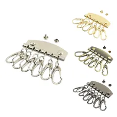 【オリジナルキーケースを作ろう！】キーケース 金具 6連 パーツ ハンドメイド 材料 レザークラフト DIY 修理 交換 _bのサムネイル