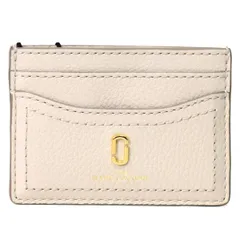 マークジェイコブス カードケース MARC JACOBS グレインレザー ザ ソフト ショット DOUBLE J ロゴ カードケース 名刺入れ クリーム M0015121のサムネイル