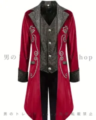 コート 男の子 衣装 悪魔 ハロウィン コスプレ メンズ タキシード 燕尾服 貴族 ビクトリア コスプレ衣装 服 騎士 宮廷服 軍服 王子様 ジャケット 学園祭 アメリカ 男性 男ウケ 面白い 大きいサイズ 男 ロングコート コスプレ サスペンダー 子供