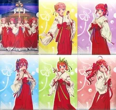 【中古】クリアファイル 集合 A4クリアファイル6枚セット＜巫女＞ 「五等分の花嫁∽」 C103グッズ