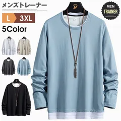 新作 Tシャツ メンズ トップス 秋新作 プルオーバー スウェット 長袖 tシャツ 春秋 薄手 ロングtシャツ 春物 秋物 クルーネックruilang20