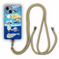 [Galaxy A54 5G SC-53D / SCG21] iPhoneSE 第2世代 第3世代 ケース スマホショルダー スマホケース アイフォン15 14 13 12 スマホケース 背面保護 カバー 動物 アニマル柄 斜め掛け アザラシの親子