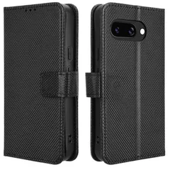 Google Pixel 9a ケース 手帳 チェック柄 手帳 ケース 【Color】ブラック