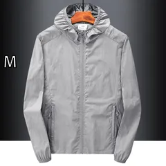 [M]秋冬 コーデ メンズ  服 シンプル ファッション オシャレ 大人 かっこいい 大きいサイズ ストリート 紳士服  UPF 通気性 日焼け防止 アウトドア 旅行 抗UV フード付き