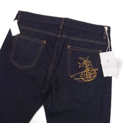 新品◆Vivienne Westwood ジーンズ デニムパンツ オーブ刺繍 クラシックテーパード ヴィヴィアンウエストウッド メンズ