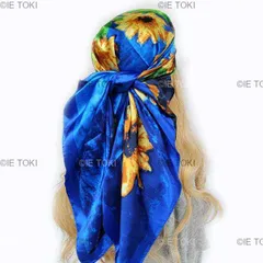 UNUSED アンユーズド emblem pattern silk bandana. エンブレム