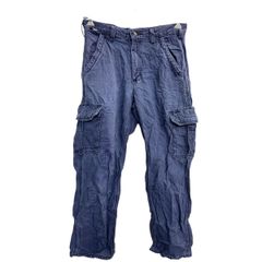 Carhartt ワークパンツ W32 カーハート カーゴパンツ ネイビー メキシコ製 古着卸 アメリカ仕入 2412-836