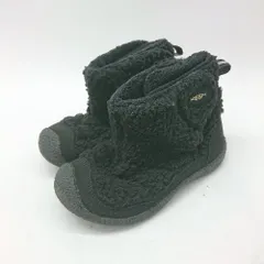 ■ ⊇ KEEN キーン キッズ ショートブーツ ボア ムートンブーツ サイズ19.5 ブラック レディース E  【1506190011257】