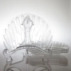 ラリック プレート ● ジャファ 三日月型プレート 4枚セット 小麦 ヤッファ ジャッファ サイドディッシュ クリスタル 少し訳あり Jaffa A