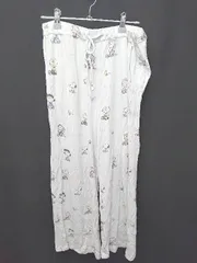 ◇ Θ gelato pique ジェラートピケ スヌーピー ルームウェア パンツ サイズF オフホワイト系 レディース E  【1411130012792】