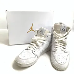 2024年最新】NIKE WMNS AIR JORDAN 1 MID BQ6472-111 WHITE/WHITE