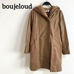 boujeloud コート　ロング　合皮　茶色　ブラウン　アウター