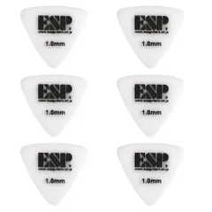 ESP イー・エス・ピー ギターピック PD-PS10(H) White ポリアセタール トライアングル 1.0mm 6枚 耐摩耗性と確実なグリップ力で、速弾きをサポートします