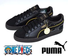 新品 PUMA × ワンピース SUEDE 4 ONE PIECE 27cm 396525-01プーマ スエード 黒ひげ コラボ
