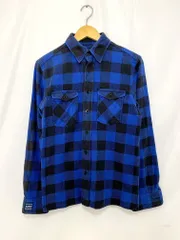 X-LARGE エクストララージ チェック柄ネルシャツ ボタンダウン 0114401 サイズ: S カラー: ブルー×ブラック メンズ トップス