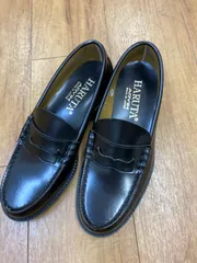 ハルタ6550　クラリーノメンズローファー(3E )ブラック