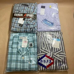 ★ 新品未使用 メンズパジャマ 部屋着 寝巻  4点 まとめ商品 長袖長パンツ 2セット 半袖長パンツ 1セット 浴衣 Lサイズ メンズ 父の日 2.10kg