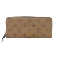 【本物保証】 超美品 ルイヴィトン LOUIS VUITTON モノグラム リバース ポルトフォイユ クレマンス M82336 ラウンドファスナー長財布