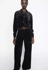 極美品ZARA(ザラ)ブラックベロアセットアップ