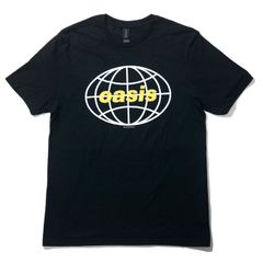 OASIS オアシス 新品 正規品 バンド Tシャツ Globe Logo-Black
