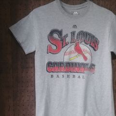 majestic マジェスティック「ST.LOUIS CARDINALS BASEBALL」プリントTシャツ　サイズＳ