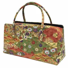 京やO240 和装バッグ 利休バッグ ハンドバッグ 着物 バッグ 習い事 お茶会 手提げ 袷の着物 単衣の着物 夏着物 浴衣にも 青海波 七宝繋ぎ文 松 菊四季の草花 裂取り文 和洋兼用 セミフォーマル〜カジュアル 着物用バッグ 訪問着 附下 色無地 小紋 紬