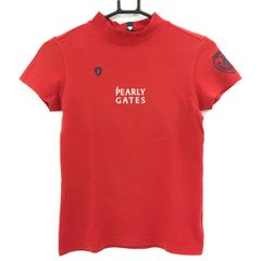 PEARLY GATES パーリーゲイツ モックネックシャツ 赤 M - メルカリ