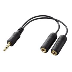 [Brand New, Ships in 2 Business Days] ELECOM iPod Audio/Video Cable (Black) (IPC-AS/BK)
