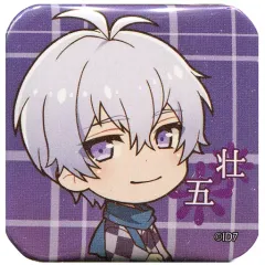 【中古】バッジ・ピンズ(キャラクター) 逢坂壮五 「アイドリッシュセブン 浴衣絵柄 スクエア缶バッジ」 アニメガ限定