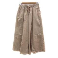 チャオパニック ティピー CIAOPANIC TYPY ガウチョパンツ スカーチョ ワイドパンツ 七分丈 コーデュロイ ONE ベージュ /YS5 ■MO